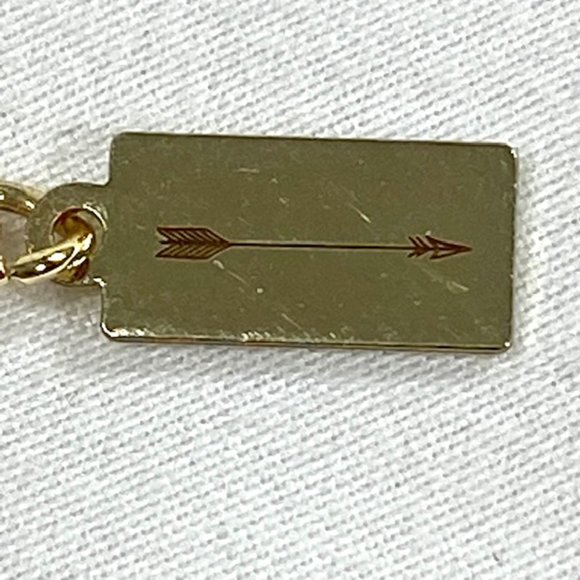 Meghan Bo Goldtone Textured Moon/Star Necklace 16" - Picture 6 of 6